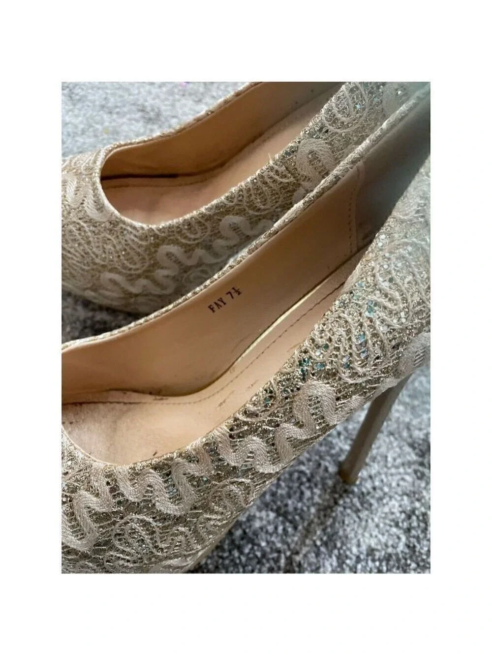 Women's Lace Heels Size 7.5